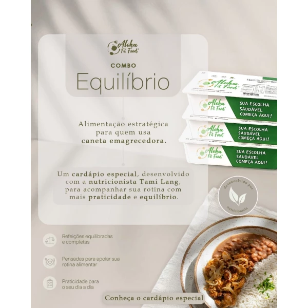 Combo EQUILIBRIO - 40 marmitas de 250g