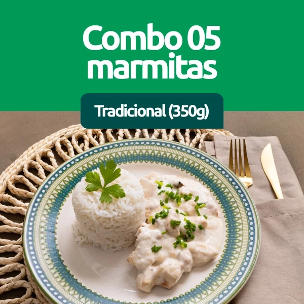 Combo 5 Marmitas de 350g