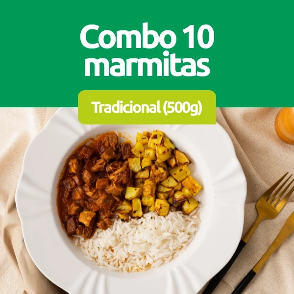 Combo 10 Marmitas de 500g