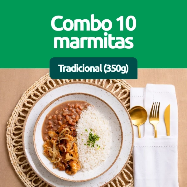 Combo 10 Marmitas de 350g