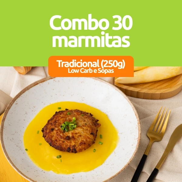 Combo 30 Marmitas de 250g